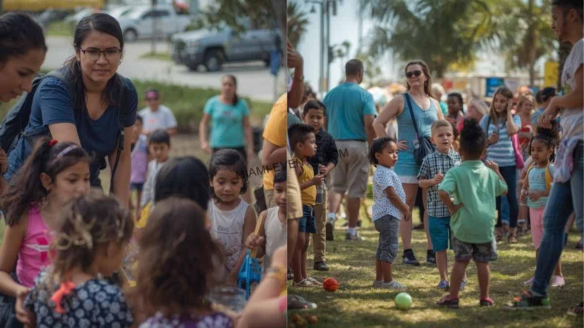 Outdoor venue setup for a kids event in South Florida with space for movement and play
